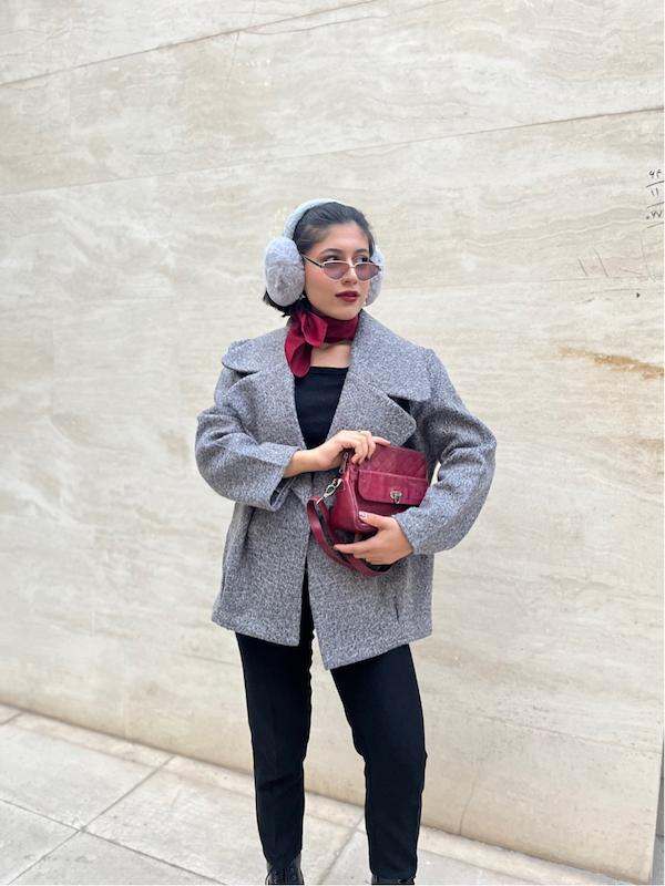 کت لورین رنگ طوسى