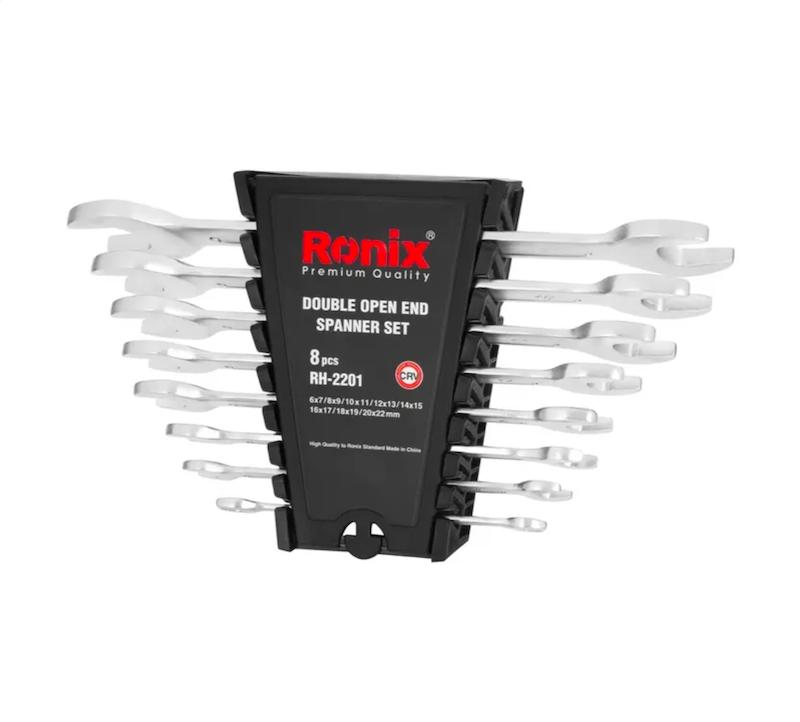 مجموعه 8 عددی آچار دو سر تخت رونیکس مدل ۲۲۰۱