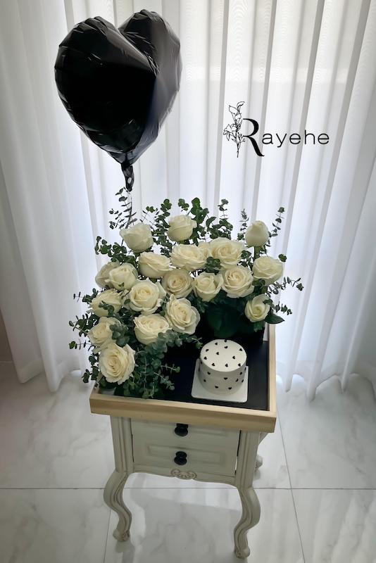 باکس گل و کیک و بادکنک جانان