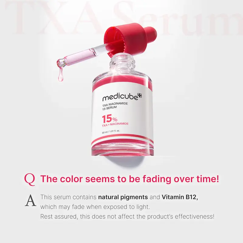 سرم ضدلک و روشن‌کننده مدی کیوب مدل TXA + Niacinamide 15% Serum (Medicube TXA + Niacinamide 15% Serum)