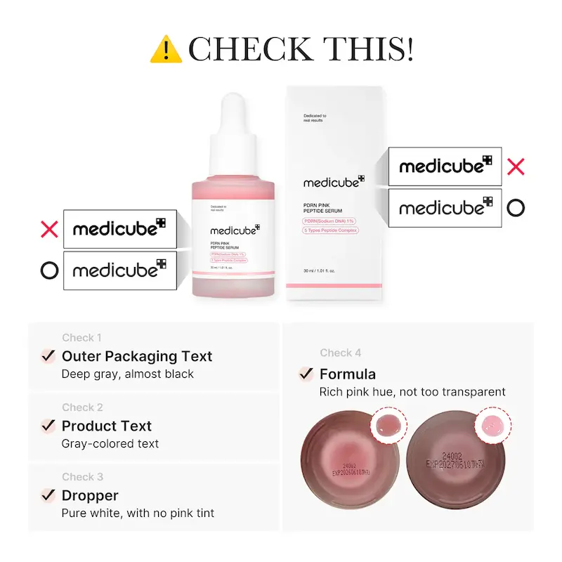 سرم روشن‌کننده و بازسازی‌کننده Medicube مدی کیوب مدل PDRN Pink Peptide Serum حاوی پپتاید و PDRN مناسب ترمیم و شفاف‌سازی پوست حجم 30 میل