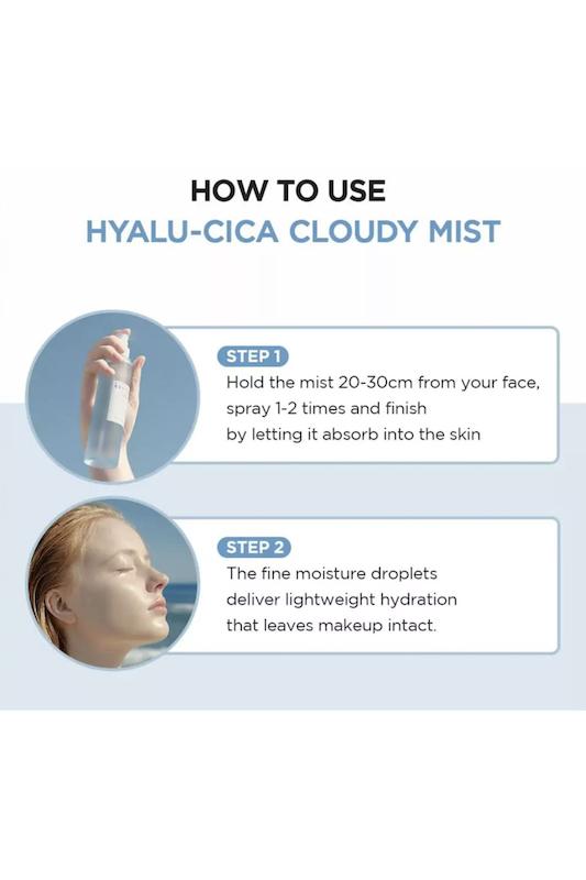 اسپری میست آبرسان و تسکین دهنده سنتلا Hyalu-Cica Cloudy Mist 
