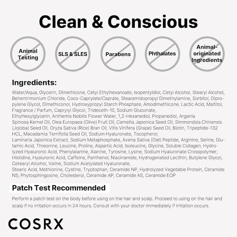 ماسک مو ترمیم کننده پپتاید 132 کوزارکس COSRX PEPTIDE-132 Ultra Perfect Hair Bonding Treatment