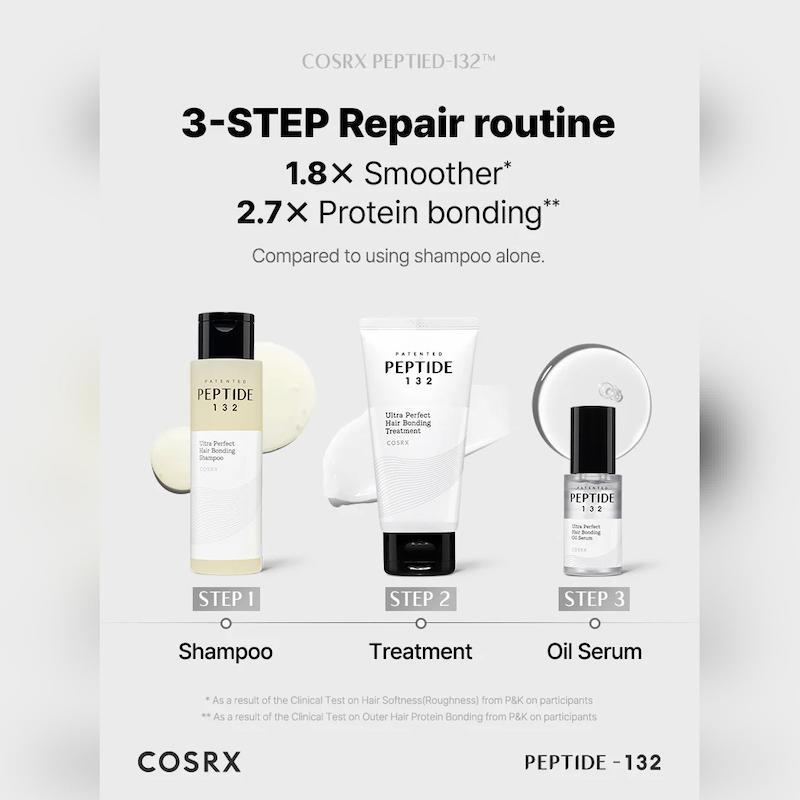 ماسک مو ترمیم کننده پپتاید 132 کوزارکس COSRX PEPTIDE-132 Ultra Perfect Hair Bonding Treatment