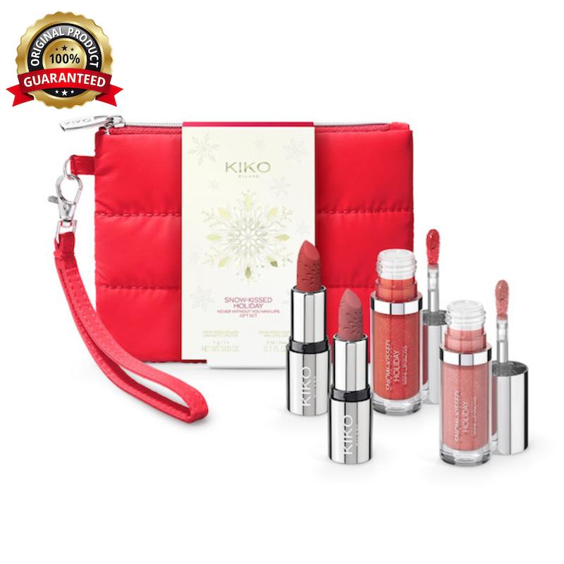پک کیکو میلانو مینی لیپ گلاس و رژ لب مدل ست هدیهSnow Kissed Holiday