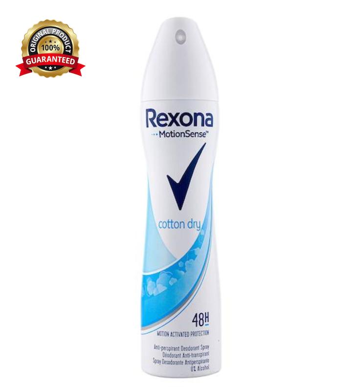 اسپری ضدتعریق زنانه رکسونا Rexona با رایحه Cotton Dry حجم 200 میل