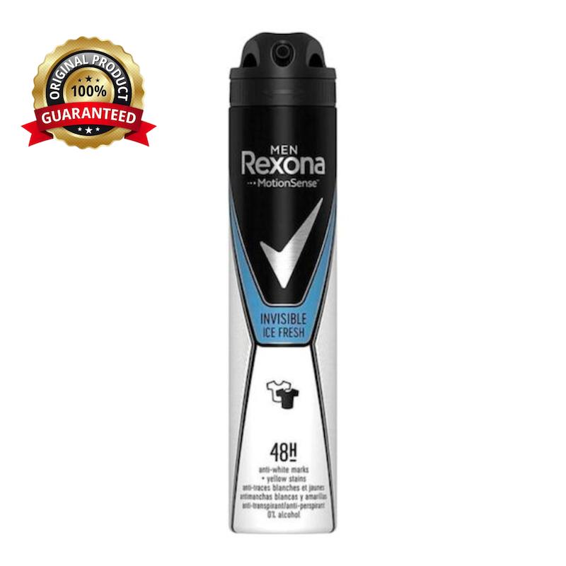 اسپری ضدتعریق مردانه رکسونا Rexona با رایحه Invisible Ice Fresh حجم 200 میل