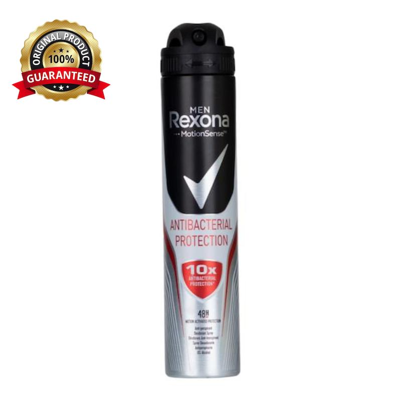 اسپری ضدتعریق مردانه رکسونا Rexona مدل Antibacterial Protection حجم 200 میل