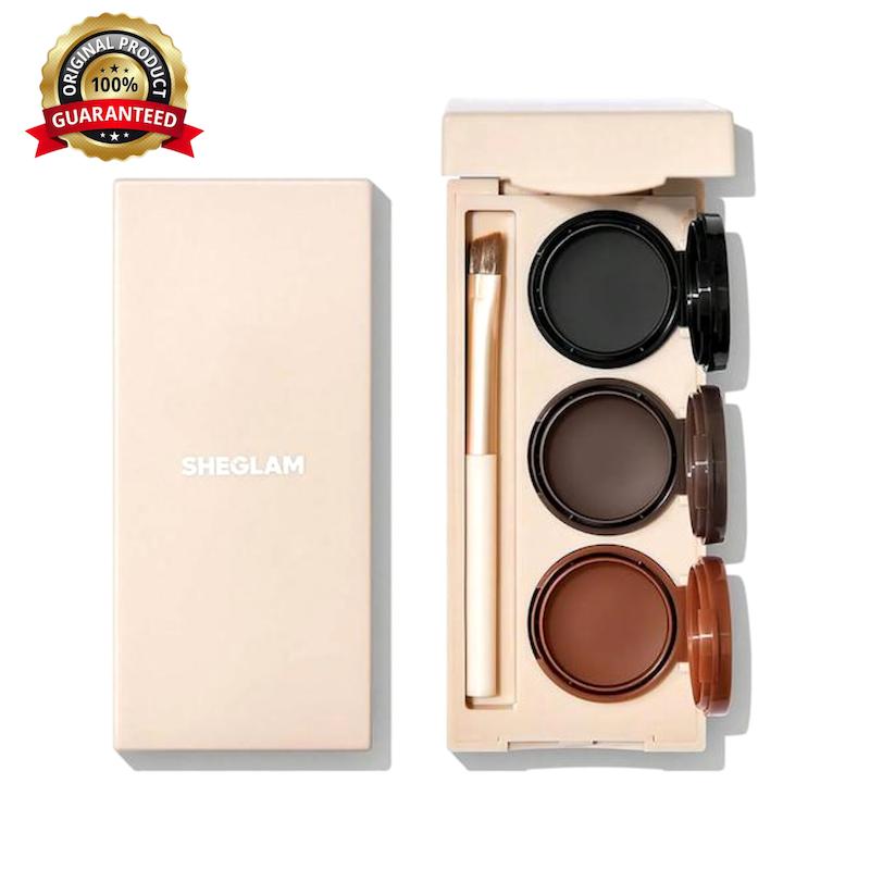 خط چشم و خط ابرو ژله‌ای سه رنگ SHEGLAM شیگلم مدل Streamline Brow & Eyeliner Gel