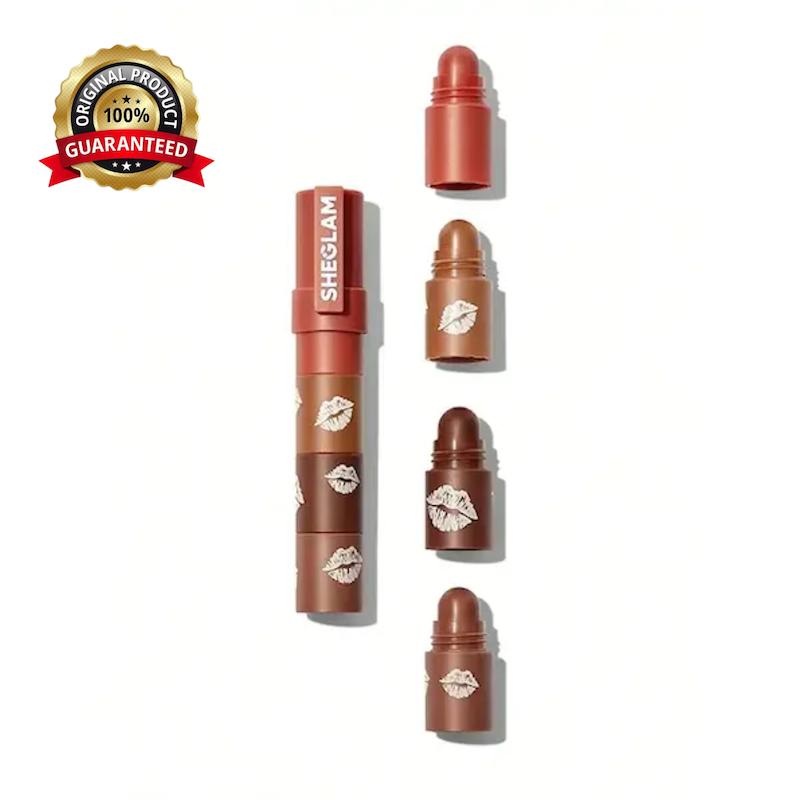 رژ لب جامد چهار طبقه SHEGLAM شیگلم مدل Mega