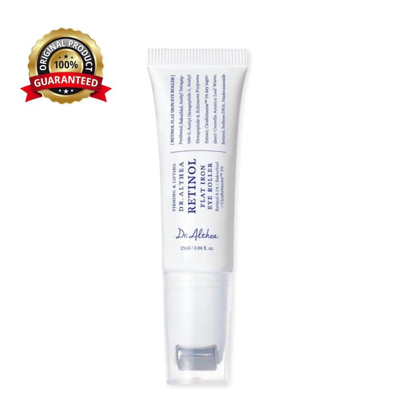 دور چشم غلطکی رتینول دکترآلتیا ضدچروک قوی و روشن کننده حجم ۲۵میل Dr.althea Retinol Flat Iron Eye Roller
