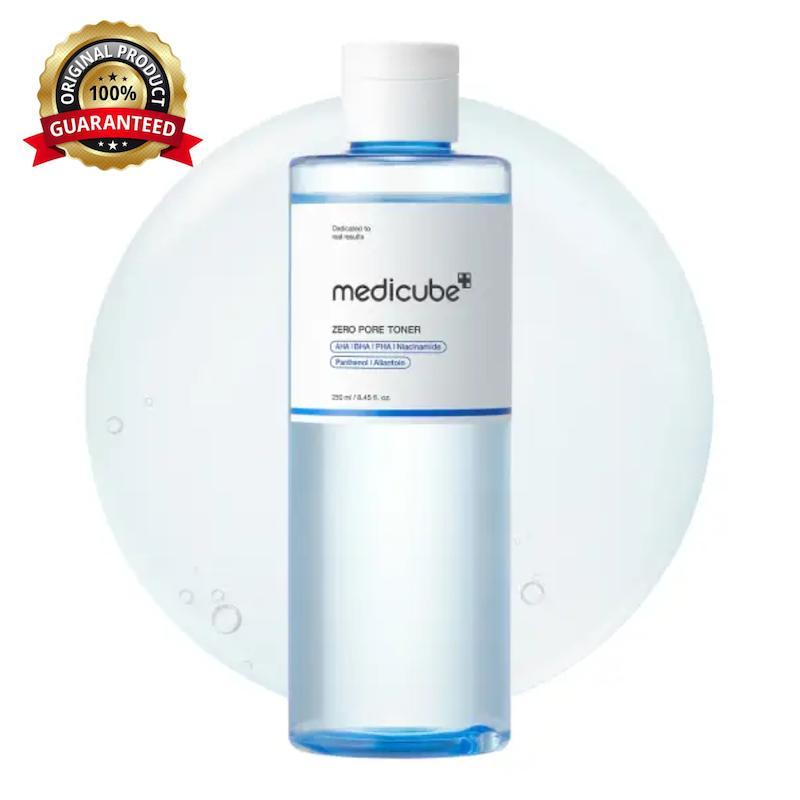 تونر کوچک‌کننده منافذ مدی کیوب Medicube مدل Zero Pore مناسب پوست چرب و مختلط حجم ۲۵۰ میل