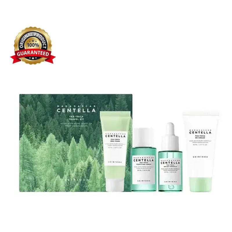پک مسافرتی ضدجوش و ضد التهاب سنتلا SKIN1004 مدل Tea-Trica مناسب پوست چرب و مستعد آکنه