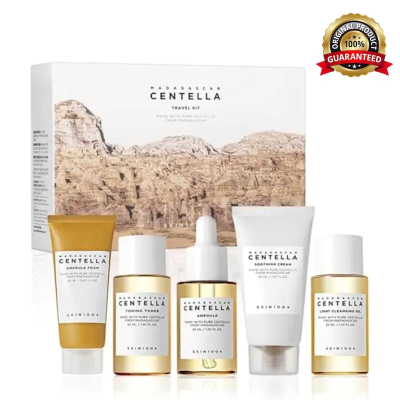 پک مسافرتی ترمیم‌کننده و آرام‌بخش سنتلا SKIN1004 مدل Centella مناسب پوست حساس و آسیب‌دیده