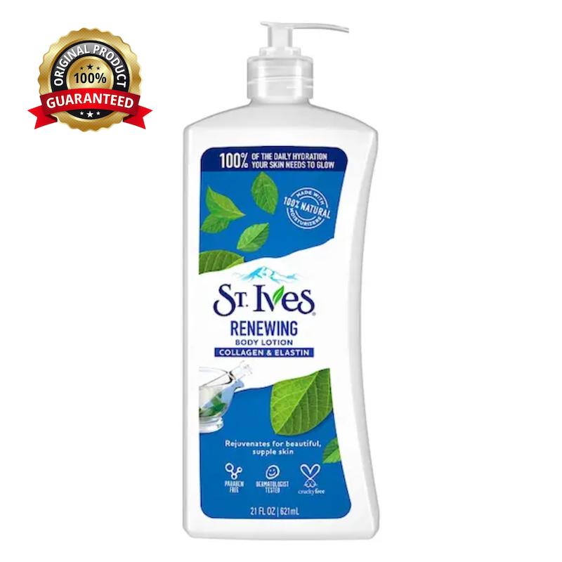 لوسیون بدن سینت ایوز (St. Ives) حاوی کلاژن و الاستین سفت‌کننده و افزایش‌دهنده خاصیت کشسانی پوست حجم 621 میل