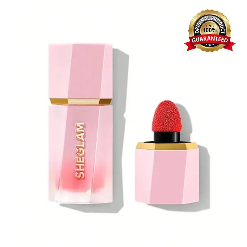 رژگونه مایع شیگلم (SHEGLAM) مدل Color Bloom رنگ Candy Apple با جلوه طبیعی و درخشان روی گونه