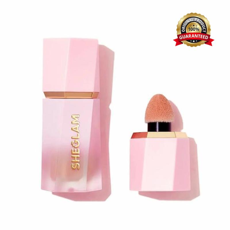 رژگونه مایع شیگلم (SHEGLAM) مدل Color Bloom رنگ Hush Hush بافت سبک و قابل‌بلندینگ آسان
