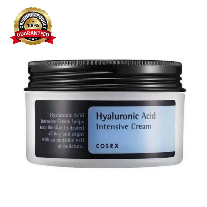 کرم آبرسان و مرطوب‌کننده COSRX کوزارکس مدل Hyaluronic Acid Intensive Cream حاوی هیالورونیک اسید مناسب آبرسانی عمیق و تقویت پوست حجم 100 میل