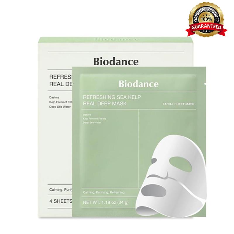 پک ماسک ورقه‌ای Biodance بایودنس Sea Kelp تسکین‌دهنده و کنترل چربی پوست