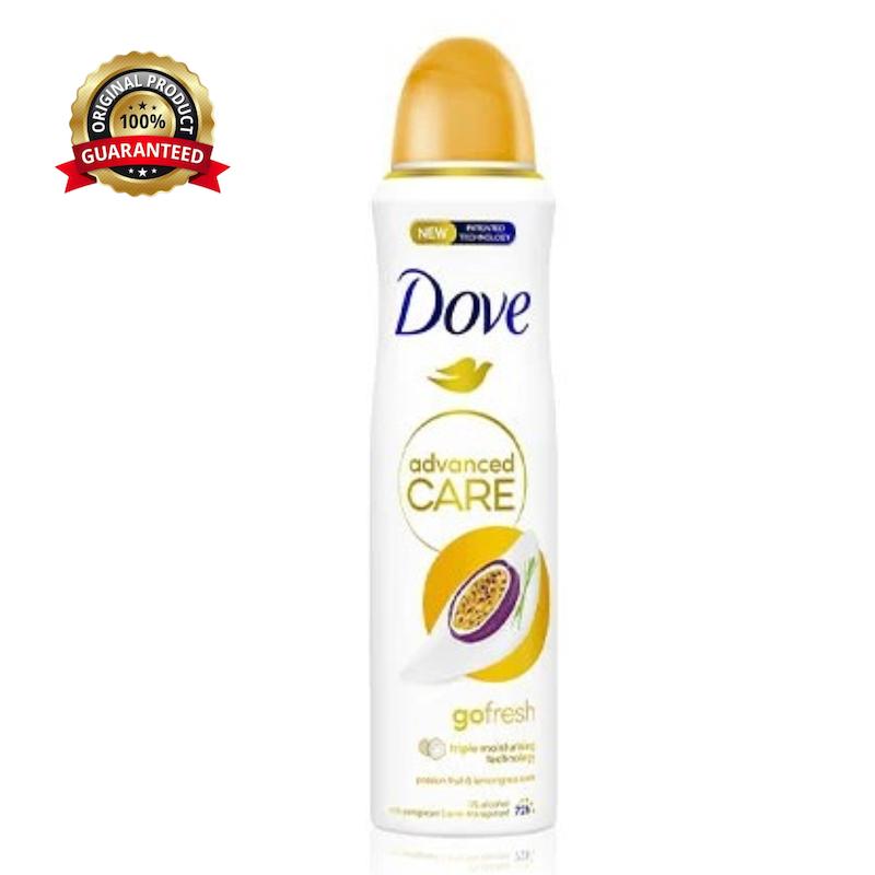اسپری ضدتعریق Dove داو مدل Go Fresh با رایحه پشن‌فروت و لمون‌گراس حجم 250 میل (اصل UK) طرح جدید مناسب خوشبوکنندگی و محافظت روزانه