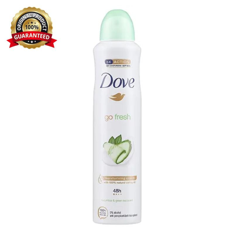 اسپری ضدتعریق Dove داو مدل Go Fresh با رایحه خیار حجم 250 میل (اصل UK) طرح جدید مناسب خوشبوکنندگی و محافظت روزانه