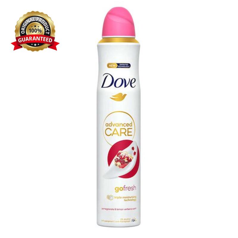 اسپری ضدتعریق زنانه Dove داو مدل Go Fresh با رایحه انار و به‌لیمو حجم 250 میل (اصل UK) طرح جدید مناسب خوشبوکنندگی و محافظت روزانه