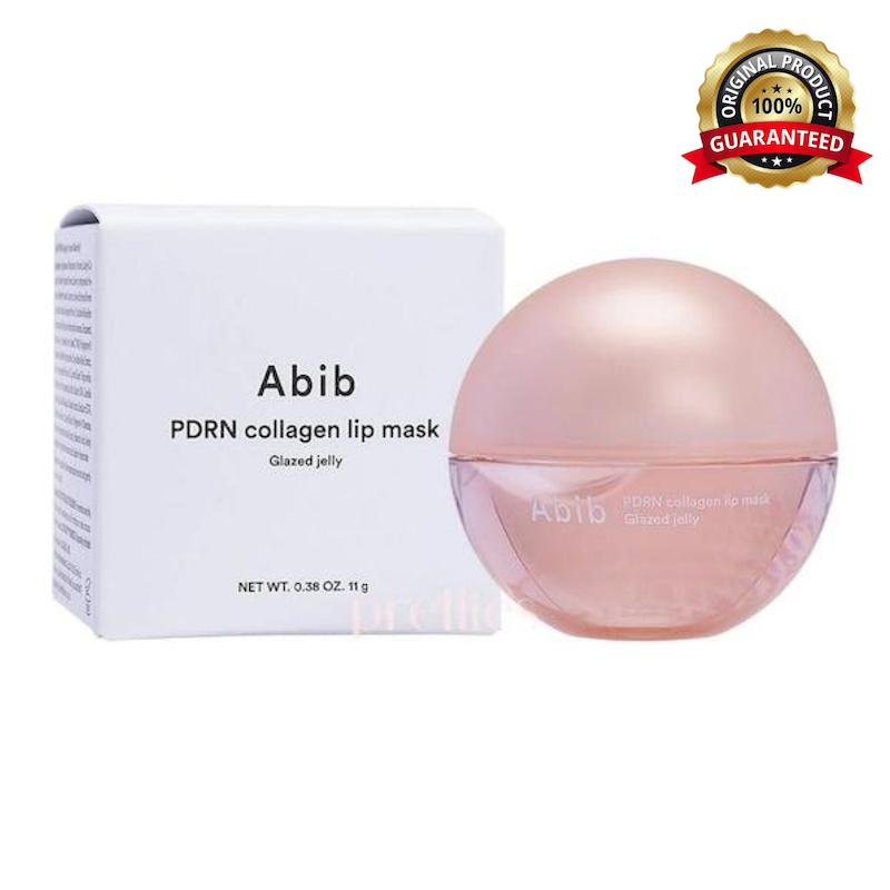 ماسک لب ژلی کلاژن و PDRN Abib ابیب مدل PDRN Collagen Lip Mask Glazed Jelly مناسب آبرسانی، ترمیم و نرمی لب‌ها وزن 11 گرم