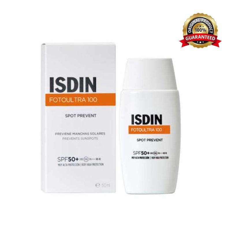  ضدآفتاب بی‌رنگ ایزدین مدل Spot Prevent SPF50+ حجم ۵۰ میلی‌لیتر