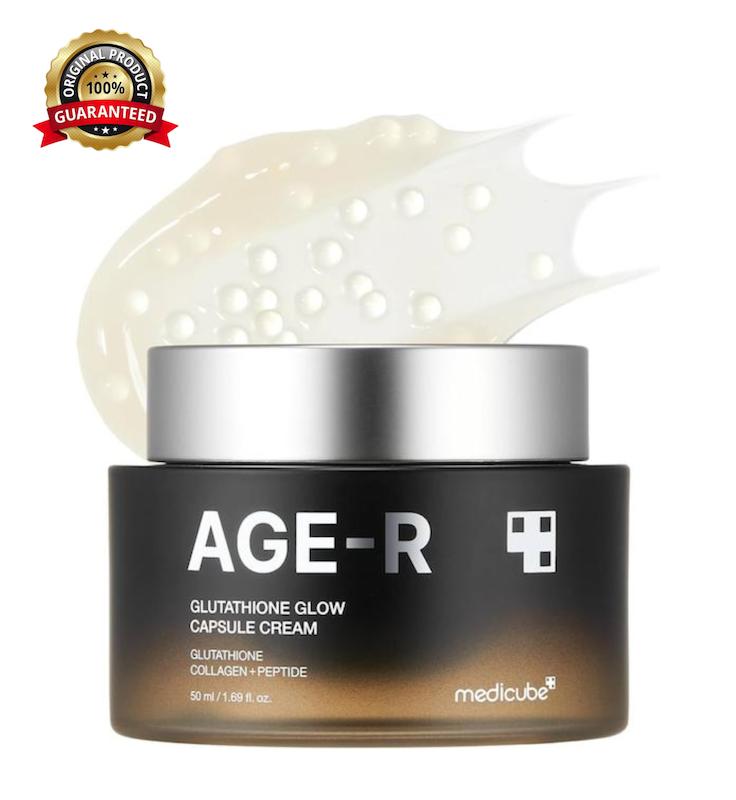 کرم کپسولی مدی کیوب مدل گلوتاتیون - جوان‌ساز و درخشان‌کننده حجم ۵۰ میلی‌لیتر (medicube GLOW CAPSULE CREAM AGE-R)