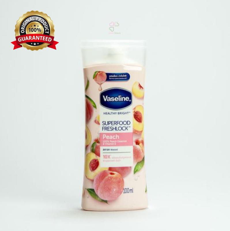 لوسیون بدن وازلین مدل SUPERFOOD FRESHLOCK حاوی عصاره هلو