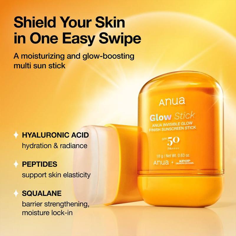 ضدآفتاب استیکی آنوا مدل Glow Stick SPF50+ حجم 18 گرم