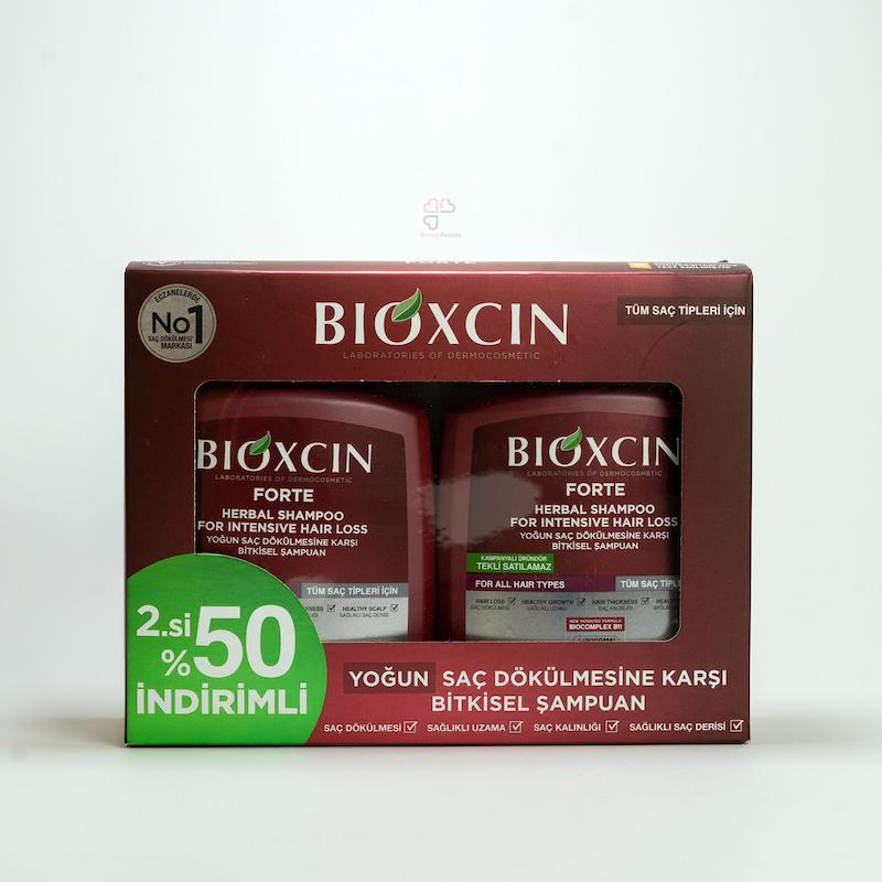پک دو عددی شامپو ضد ریزش فورت بیوکسین Bioxcin forte 