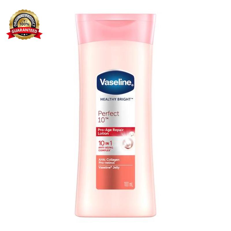لوسیون بدن ضد پیری 10 در 1 وازلین Vaseline مدل Perfect 10 حجم 100 میل