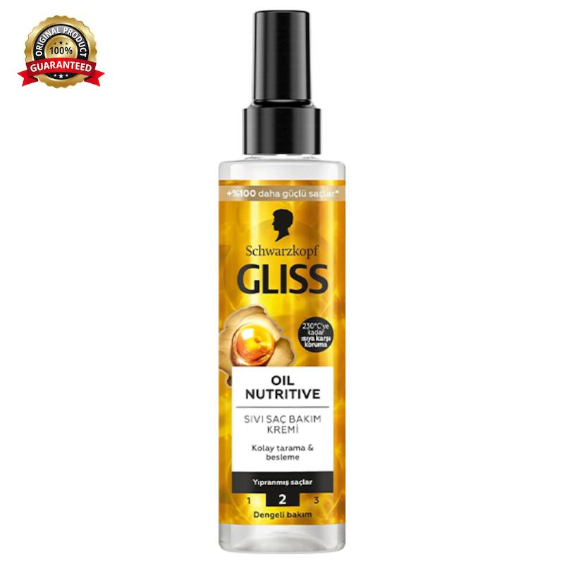 اسپری دوفاز مغذی و محافظ حرارتی گلیس GLISS Oil Nutritive (۲۳۰°C)