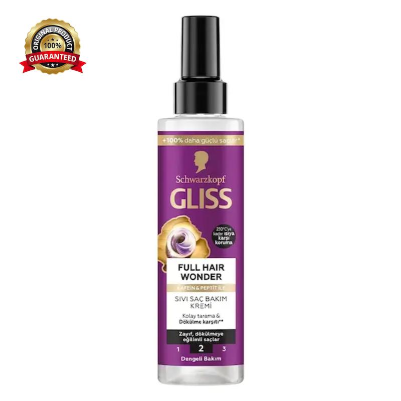 اسپری دوفاز مغذی و محافظ حرارتی گلیس (۲۳۰°C) مدل  Full Hair Wonder