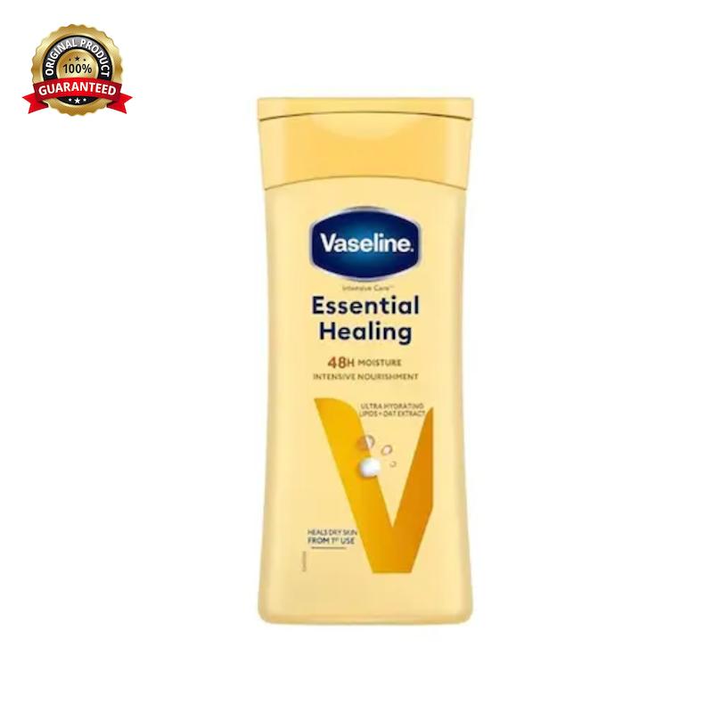 لوسیون بدن وازلین مدل Essential Healing مناسب پوست خشک حجم 200 میلی‌لیتر