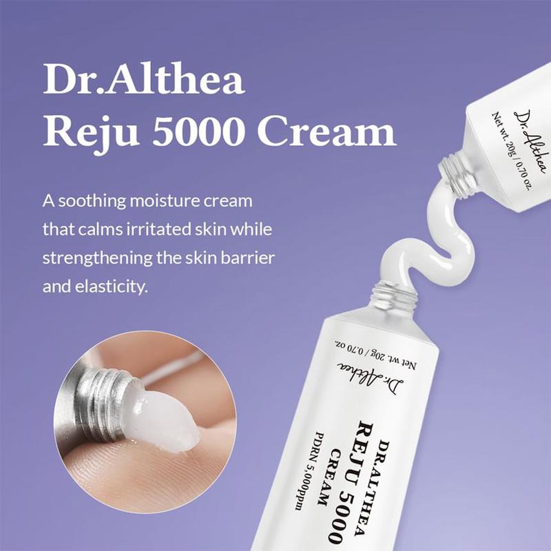 کرم رجو PDRN 5000 دکتر آلتیا Dr.Althea تسکین دهنده ترمیم کننده و آبرسان 