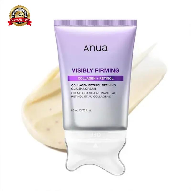 کرم گواشا رتینول و کلاژن آنوا اصل | Anua Collagen Retinol Refining Gua Sha Cream | کرم لیفت، ضدچروک و فرم‌دهنده گردن و خط فک