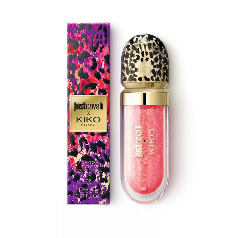 لیپ گلاس کیکو و جاست کاوالی مدل Rebel Edition رنگ 02 jaguar nectar