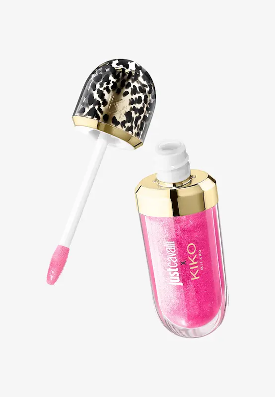 لیپ گلاس کیکو و جاست کاوالی مدل Rebel Edition رنگ 03 flamingo pop