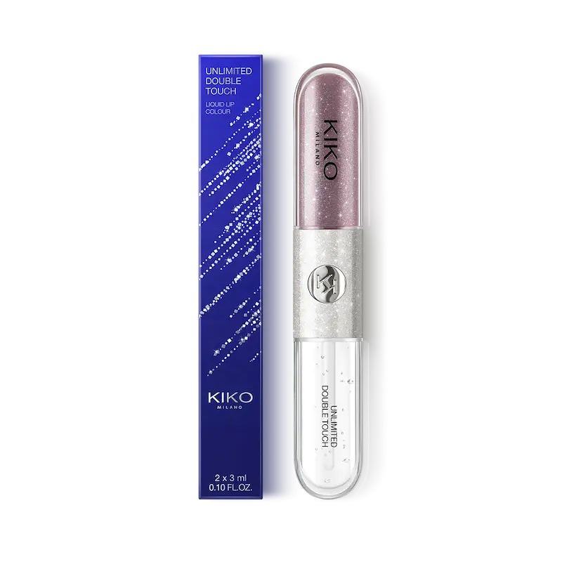 رژ لب و لیپ گلاس دوطرفه کیکو مدل Unlimited double touch رنگ  157 starry groove 