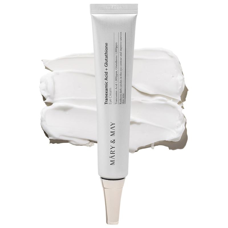کرم دور چشم ضدلک و روشن کننده مری اند می  Mary&May Tranexamic Acid + Glutathione Under Eye Cream 