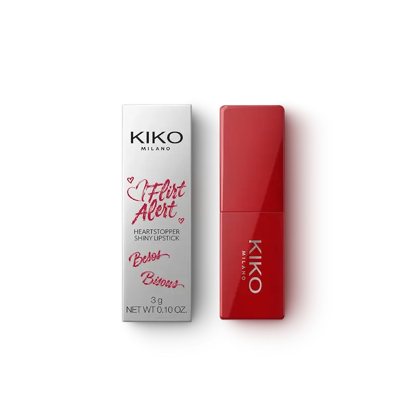 رژ لب جامد و براق کیکو Kiko مدل Flirt Alert رنگ 02 not About u