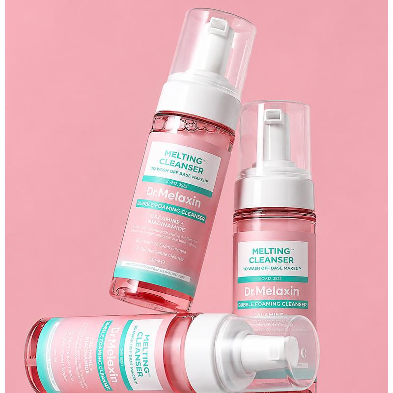 شوینده عمیق حبابی ارایش پاک کن و آبرسان دکتر ملاکسین DR.MELAXIN CLEANSER BUBBLE FOAMING CLEANSER