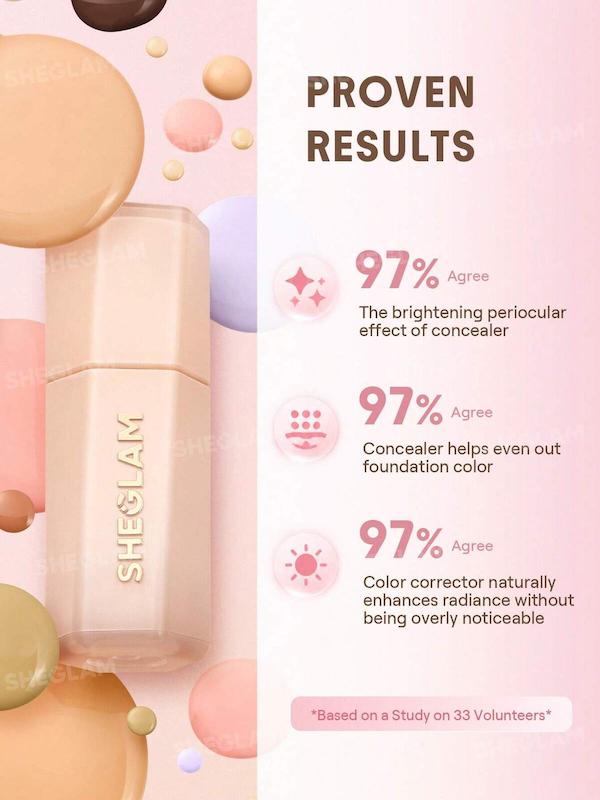 کانسیلر فول کاور و ضدچروک شیگلم (Hideaway Full-Coverage Concealer Sheglam)