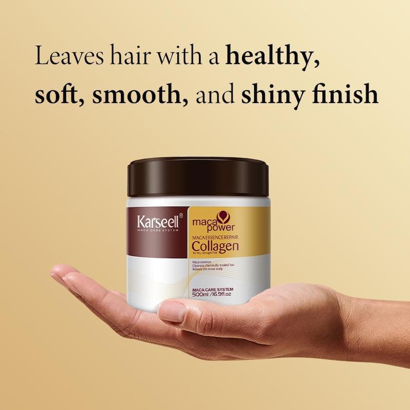 ماسک مو کلاژن ماکا پاور کارسل ۵۰۰ میل Karseell Maca Power Collagen Hair Mask 500ml