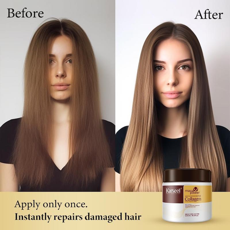 ماسک مو کلاژن ماکا پاور کارسل ۵۰۰ میل Karseell Maca Power Collagen Hair Mask 500ml