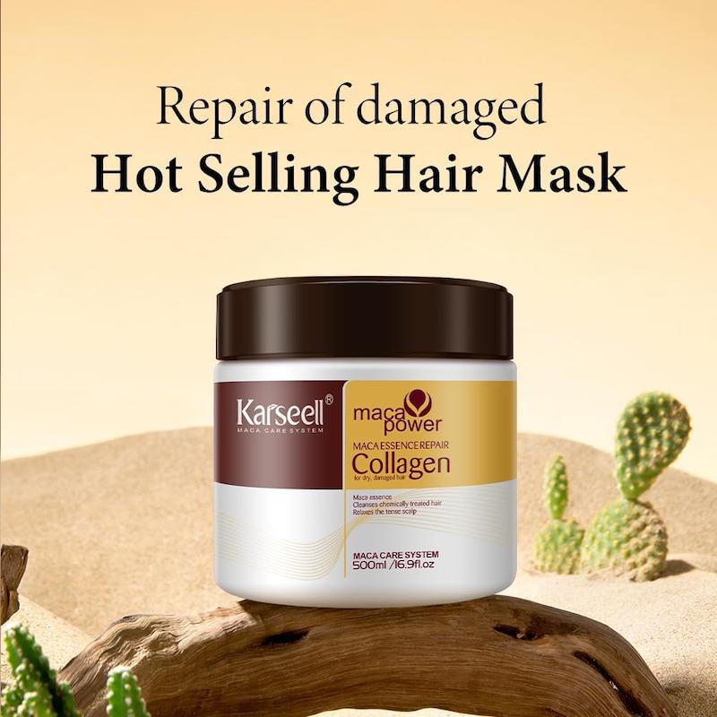 ماسک مو کلاژن ماکا پاور کارسل ۵۰۰ میل Karseell Maca Power Collagen Hair Mask 500ml