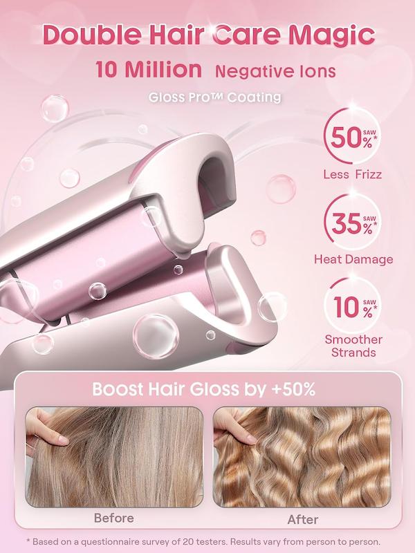 فرکننده مو ساحلی شیگلم SHEGLAM Cupid's Charm Beach Babe - Beach Wave Hair Iron