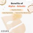 ماسک هیدروژلی ضدلک و روشن کننده آلفا آربوتین کوزارکس The Alpha-Arbutin Discoloration Care Hydrogel Face Masks 